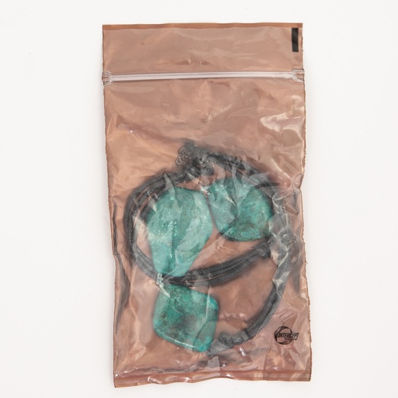 AIL aluma large turquoise look necklace sterling silver approx 17.5” & 1.5” ext - Picture 11 of 11